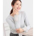 tシャツ 「S-LL」重ね着コーデで差をつける お袖チュールリブトップス レディース