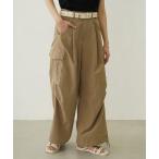 ワイドパンツ パンツ MILITARY WIDE LEG PANTS レディース
