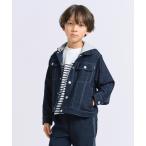 ブルゾン アウター デニムライクジャージー フード付きブルゾン キッズ 子供服 男の子 女の子
