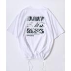 tシャツ CONVERSE/コンバース QUICK DRY/速乾 オールスター スニーカー バックフォトプリント ロゴ ワンポイント ドローコード 半