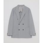 ジャケット テーラードジャケット GREY LABEL ピンストライプダブルブレストブレザー レディース
