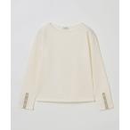 tシャツ スリーブボタンニット レディース