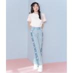 パンツ サイドフリルストレートデニムパンツ キッズ 子供服 女の子
