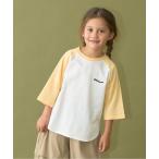 tシャツ 「カイテキ天竺」ビッグシルエット7分袖ラグランTシャツ キッズ 子供服 男の子 女の子