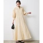 ワンピース 裾フレアシャツマキシワンピース「大きいサイズ有」シックスタイル