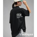 tシャツ 「STCH」プリント半袖トップス レディース メンズ