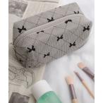 ショッピングポーチ ポーチ 「float」リボン ガーリー デザイン スクエア ポーチ レディース