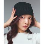 ニット帽 ニットキャップ EMBOSS LOGO BEANIE レディース メンズ