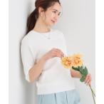 ニット セーター 「高レビュー/洗える/S-LL」季節の変わり目から活躍 多機能 5分袖ニット レディース