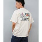 tシャツ 「ムラサキスポーツ限定」TOY MACHINE/トイマシーン 半袖Tシャツ ビッグシルエット バックプリント Tシャツ MTMSFST6 メ