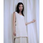 ベスト ジレ new basic リネンチュニックベスト レディース
