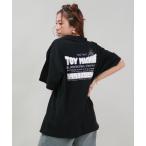 ショッピング半袖トップス プリント ロゴ tシャツ 「ユニセックス」TOY MACHINE/トイマシーン オーバーサイズ/バックプリントTシャツ MTMSFST17 レディース