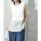 tシャツ フライス裾シャツドッキン