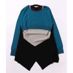 ショッピングターコイズ 「UN3D.」 長袖ニット 38 ターコイズブルー レディース