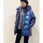 「GAP」 ダウンジャケット X-SMALL パープル レディース