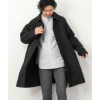 「TAION」 ステンカラーコート L ブラック メンズ