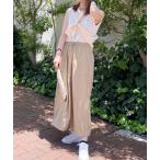 ワンピース 異素材切り替え バルーンシルエット コンビネーションノースリーブドレス ワンピース