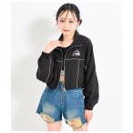 ブルゾン アウター メタリックライン クロップド ブルゾン キッズ 子供服 女の子