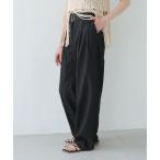 ショッピングレディ 夏 スラックス パンツ 「CLEIO」ワッシャー加工スラックスパンツ WASHER-TREATED SLACKS PANTS/736-13665 レディー