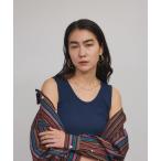 タンクトップ ノースリーブ Hug Silk ラウンドネックタンクトップ レディース