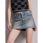 ショッピングショートパンツ デニムスカート Vintageデニムスカートライクショートパンツ