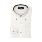 フォーマル シャツ 「Disney ディズニー」形態安定ノーアイロン ボタンダウン 長袖ストレッチビジネスワイシャツ メンズ