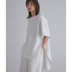 ブラウス シャツ 2WAYツイルハーフスリーブブラウス レディース