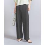 パンツ ポリエステルブレンド バックゴム パンツ レディース