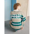 ワンピース バックロゴラガーニットワンピース