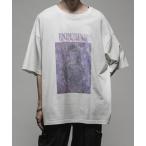 tシャツ Handcraft print T-shirts/ハンドクラフトプリントTシャツ メンズ