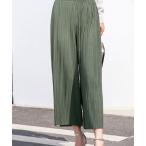 パンツ プリーツワイドパンツ レディース