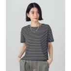 tシャツ ボックスシルエット クロップ丈ボーダーTシャツ レディース