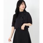 ブラウス シャツ 「星風 まどかさん着用」セレモニー・オフィスシーンにおすすめなアイテム ラッフルリボンフリルブラウス レディース