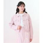 ブルゾン アウター リボンフラップデニムジャケット キッズ 子供服 女の子