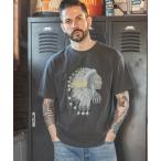 tシャツ INDIAN MOTOCYCLE COLLABORATION / USED PRINT T-SHIRT TYPE-C メンズ レディース
