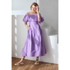 ワンピース Josie Long Dress オフショルタイプライターライクドレス