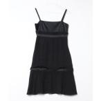 「CHANEL」 キャミソールワンピース 36 ブラック レディース