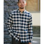 「URBAN RESEARCH ROSSO MEN」 長袖ネルシャツ SMALL ブルー系その他 メンズ