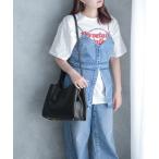 ハンドバッグ 「Ungrid/アングリッド」 軽量スムース　両アオリポケット2wayハンドバッグ