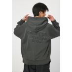 パーカー パッチロゴピグメントフーディー メンズ