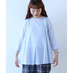 ブラウス シャツ ●コットン/ボイルローン tunic ブラウス レディース