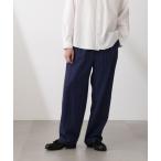 ショッピングリネン パンツ リネンブレンドピンストライプ 1タックイージーパンツ（セットアップ可） メンズ