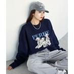 ショッピングダルメシアン 「PUBLUX」 「Bohemian Chop」長袖ニット S ネイビー レディース