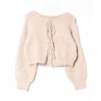 [moment+] вязаный ансамбль M grayish бежевый женский 