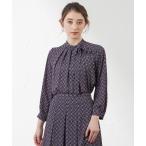 ブラウス シャツ 「Anniversary Piece」「LIBERTY」Ribbon Medallion エアリージョーゼットブラウス レディース