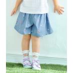パンツ 総柄刺繍 キュロット キッズ 子供服 女の子