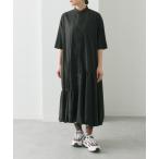 ワンピース 裾バルーン半袖シャツワンピース「SUM1 STYLE(スミスタイル)」