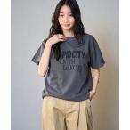 tシャツ ピグメントロゴアソートコンパクトTシャツ レディース