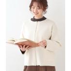 カーディガン 「S-LL」ジャガードZIPニットカーディガン レディース