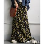 スカート 花柄ロングスカート